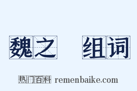 魏之琇组词是什么意思的图片